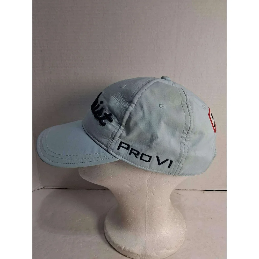 Titleist Pro V1 Golf Cap Hat Light Blue FJ Logo Adjustable‎ Strap